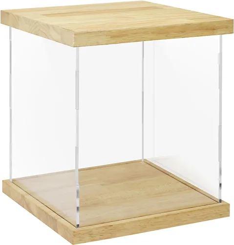 Vista 38 de Vitrina de acrílico transparente para trofeos, coleccionables, caja de exhibición de cubo de montaje, soporte de protección a prueba de polvo