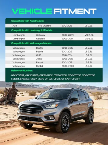 Vista 3 de YHTAUTO Juego de 5 bobinas de encendido de repuesto para Volkswagen Jetta 2005-2014, Passat 2012-2015, Golf 2010-2014, Beetle 2006-2014, Rabbit