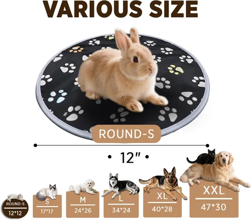 Vista 5 de furrybaby Almohadilla térmica para mascotas, alfombrilla térmica impermeable para perros y gatos con tubo antimordeduras duradero para interiores 1