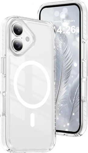 Vista 31 de LEMAXELERS Funda magnética transparente para iPhone 18 Pro Max, color negro