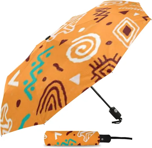 Vista 2 de WSSBK - Sombrilla de ocho huesos con diseño de orquídea reflejada, totalmente automática, con ocho huesos, para el sol, la playa, paraguas plegable