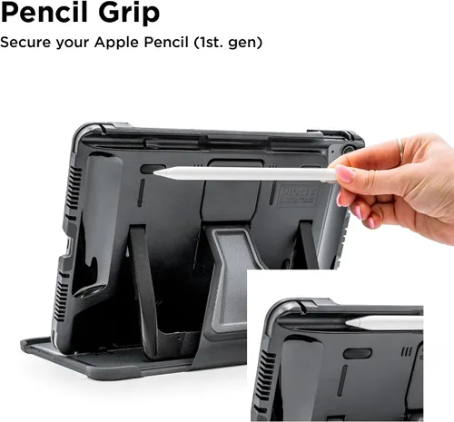 Vista 4 de PIVOT A20A Atlas - Funda resistente para iPad, grado militar, compatible con iPad Air de 11 pulgadas (M2, M3, M4), Air (4ª a 5ª generación), Pro