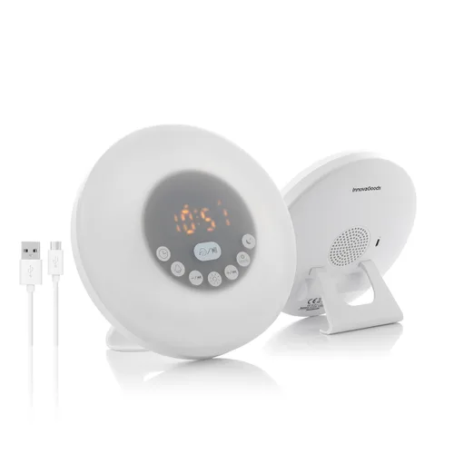 Vista 12 de Despertador Amanecer Recargable con Altavoz Sunrilk InnovaGoods