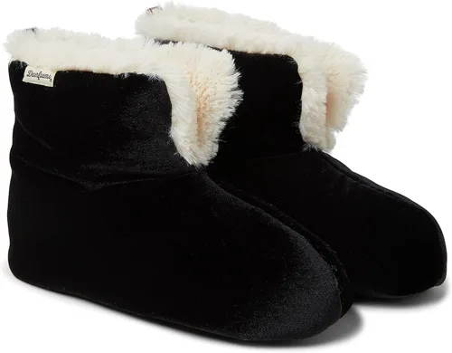 Vista 2 de Dearfoams Pantuflas tipo botín de edredón Zoey Lounge para mujer