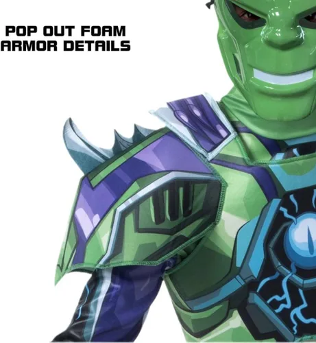 Vista 2 de Jazwares HULK - Disfraz de cosplay de Marvel Avengers Mechstrike Monster Hunters para niños