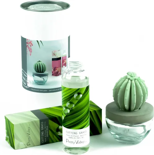 Vista 8 de Barril Cactus Cerámica Difusor de Fragancia Combo 6.8 fl oz Hermoso