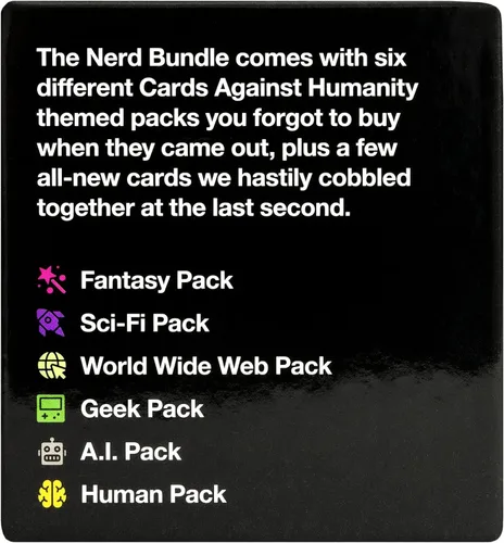 Vista 3 de Cards Against Humanity: Paquete Nerd • 6 paquetes temáticos nerd + 10 cartas totalmente nuevas