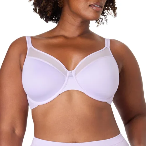 Vista 11 de Bali Women's Underwire T-Shirt Bra – Ultra-Light Smoothing Spacer Bra Negro