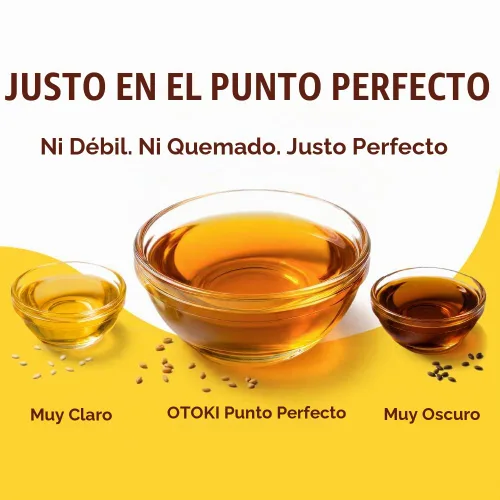 Vista 7 de OTOKI 100% Puro Aceite de Sésamo Tostado Premium, Tostado a la Perfección, Aceite al Estilo Tradicional Coreano, 500ml (16.90 fl oz)