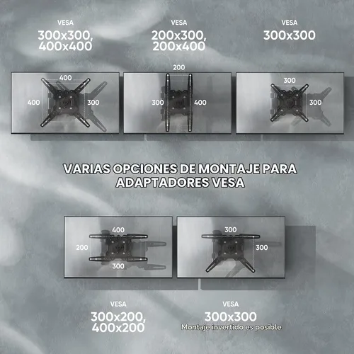 Vista 7 de ONKRON Soporte de pared para TV de movimiento completo 32-65", 77.2 libras