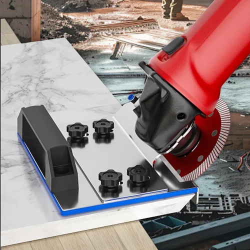 Vista 5 de Herramienta de biselado de azulejos de 45 grados, herramienta de corte de baldosas de cerámica, soporte de accesorios para amoladora angular