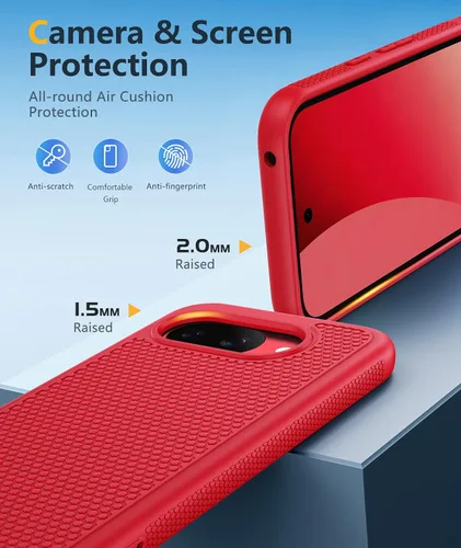 Vista 1136 de FNTCASE Funda para iPhone 17 Pro: Fundas delgadas translúcidas de color azul claro compatibles con MagSafe, protección completa de la cámara