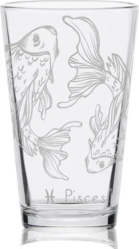Vista 9 de AQUARIUS ZODIAC - Vaso de pinta grabado Gran idea de regalo místico de horóscopo astrología!