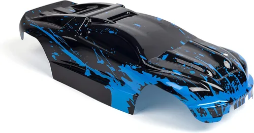 Vista 4 de SummitLink Cuerpo personalizado azul fangoso sobre negro estilo compatible con E-Revo escala 1/10 RC coche o camión (camión no incluido) ER-BB-01