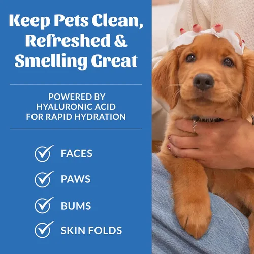 Vista 3 de SKOUT'S HONOR HydroClear Toallitas de aseo para perros y gatos, 100