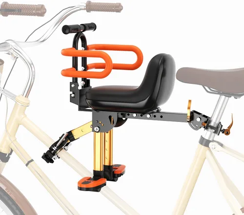 Vista 10 de XIEEIX Child Bike Seat, Kids Bike Seat with Guardrail, High Seat Cushion Backrest Mountain Bike Child Bike Seat, Bicycle Child Safety Seat for
