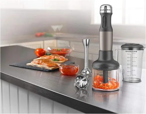 Vista 2 de KitchenAid KHB2561ACS Architect Series Batidora de mano de 5 velocidades - Coco Silver Architect CocoaSilver Edición Limitada