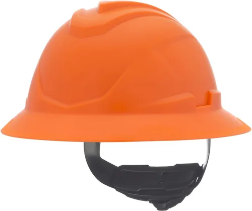 Vista 13 de MSA V-Gard C1 Casco de Ala Completa con Barrera Térmica de Enfriamiento ReflectIR y Suspensión Fas-Trac III - Utiliza Características
