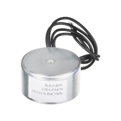 Vista 14 de Heyiarbeit 12V DC 50N Imán de elevación eléctrica electroimán solenoide Ascensor Holding 25mmx20mm