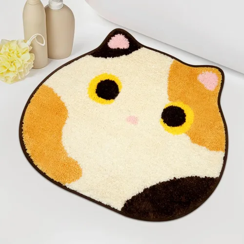 Vista 8 de Alfombra de baño – Alfombra de baño, alfombra de gato negro, tapete de baño de gato, tapete de baño antideslizante para baño, cocina, dormitorio