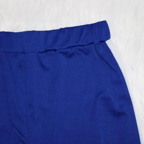 Vista 4 de THLAI - trajes para mujer con letra de impresión y rayas patchwork, traje deportivo largo, 2 piezas