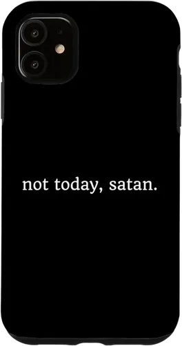 Vista 5 de Funda para iPhone 15 No hoy satanás divertida cita cristiana religión caso