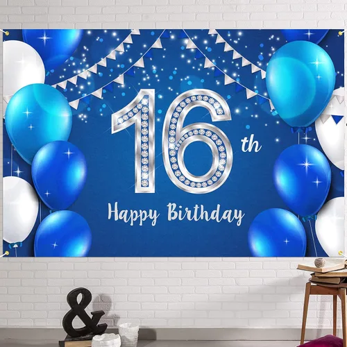 Vista 34 de HAMIGAR Fondo de pancarta de feliz cumpleaños número 10 de 6 x 4 pies, decoraciones de cumpleaños de 10 años, suministros de fiesta para niñas