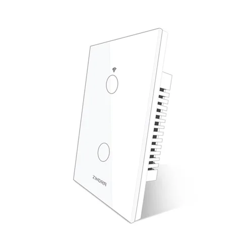 Vista 9 de Interruptor de luz de pared táctil inteligente con Matter, panel de vidrio templado, requiere cable neutro, unipolar, Wi-Fi de 2.4 GHz, control por