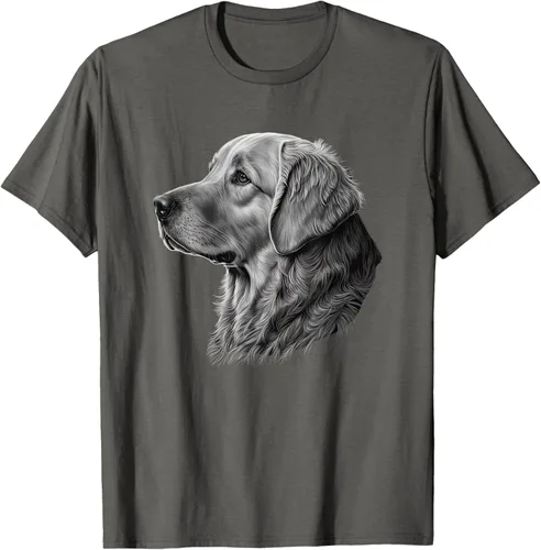 Vista 67 de Camiseta divertida Golden Retriever, Negro