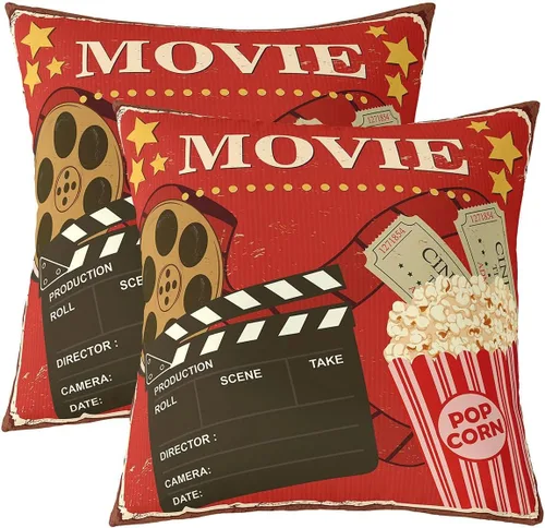 Vista 45 de Erosebridal Juego de 2 fundas de almohada rústicas con diseño de oso, de 16x16 pulgadas, fundas de almohada de cuadrícula de búfalo, fundas