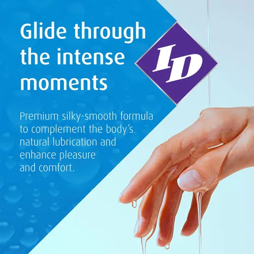 Vista 2 de Lubricante Glide de I-D Lubricants, lubricante personal a base de agua, botella de 8.5 onzas, GLD-08, Azul, 1, 1