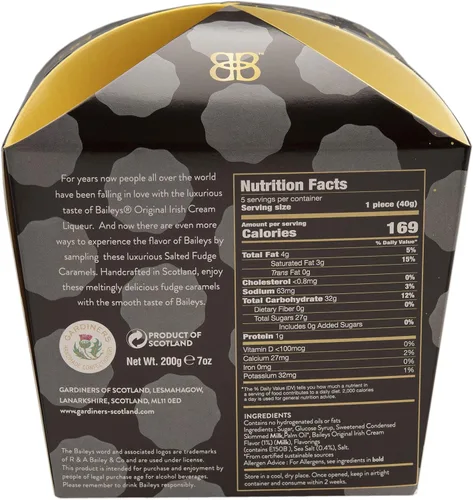 Vista 3 de Gardiners of Scotland, Baileys Fudge Caramels Cartón, 7oz
