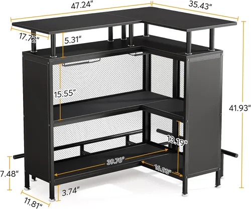 Vista 3 de LITTLE TREE Home Bar Unit Mini Licor Mesa Gabinete