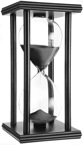 Vista 7 de hourglas - Temporizador de arena de 30/60 minutos, decoración de escritorio, reloj de arena, ampulheta