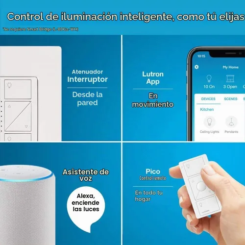Vista 4 de Lutron Caseta - Interruptor de atenuación inteligente original con placa de pared (requiere Lutron Smart Hub), para luces LED, 150 vatios, un solo