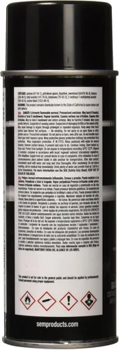 Vista 3 de SEM 39063 Aerosol negro con ribete brillante, 12 onzas