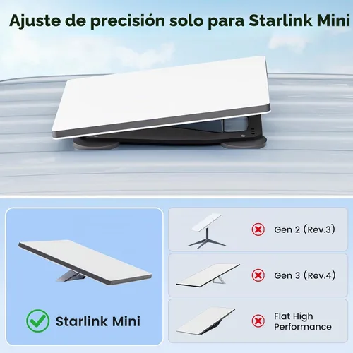Vista 6 de Starlink - Mini soporte magnético Starlink de 200 libras de alta resistencia con orificios de instalación de imanes ajustables, kit de montaje