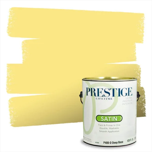 Vista 182 de PRESTIGE Pinturas de pintura exterior e imprimación en uno, 1 galón, plano, combinación comparable de Benjamin Moore* Pila de heno