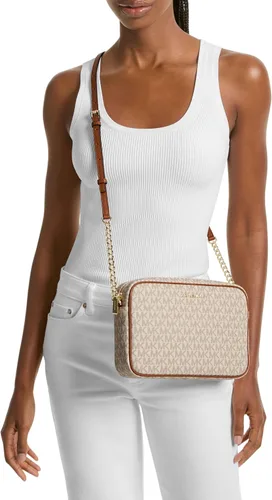 Vista 4 de MICHAEL Michael Kors Jet Set - Juego de cruz de piel Saffiano grande