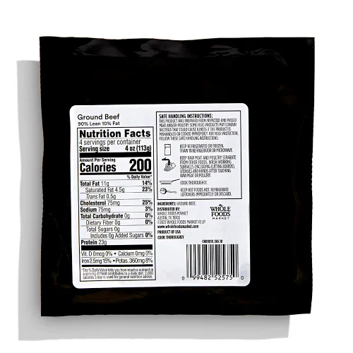 Vista 2 de 365 By Whole Foods Market, Carne molida, 90% magra/10% grasa, paso 1, 16 onzas