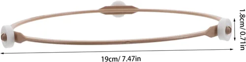 Vista 2 de Anillo de rodillo giratorio para horno de microondas, soporte universal de 7.5 pulgadas con múltiples rodillos de soporte de placa de vidrio