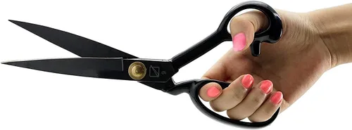 Vista 5 de Tijeras de costura, tijeras de costura de tela de 9 pulgadas, tijeras de alta resistencia, corte afilado para manualidades, cuero, costura