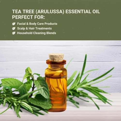 Vista 7 de Aceite esencial de árbol de té, directo de Arulussa Farm Zambia, destilado al vapor, aceite esencial de árbol de té para aromaterapia, masaje