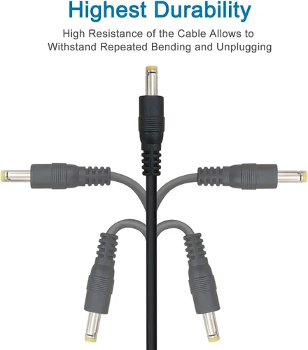 Vista 4 de BestCH Cable de carga USB 5 V CC Cable de carga para computadora portátil Cable de alimentación Cable de alimentación para iS iSound GoSonic i Sound