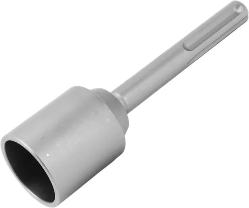 Vista 2 de Pasador de poste en T, vástago de 5 hoyos, varilla de tierra de acero, broca de cerca, poste de mano, martillo, accesorio de taladro de 7.9 in