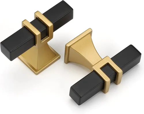 Vista 16 de Goldenwarm Paquete de 5 tiradores de gabinete negros de 3 pulgadas de aleación de zinc negro mate para gabinete, manijas de tocador, cajones