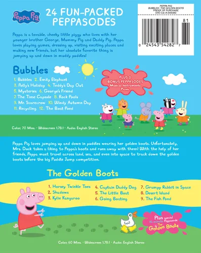 Vista 2 de Peppa Pig Bubbles The Golden Boots DVD