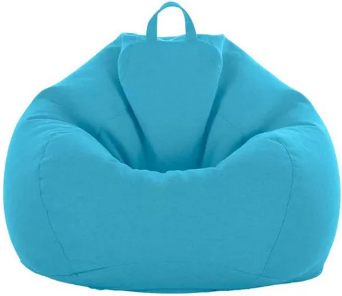 Vista 6 de Funda para puf de almacenamiento de animales de peluche (sin relleno), extra suave, funda de repuesto de algodón y lino de espuma viscoelástica