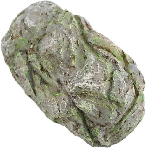 Vista 8 de Fake Rock Key Hider Weather Safe Storage Decorative Resin Hide A Keychain for Outdoor Patio Light Gray
