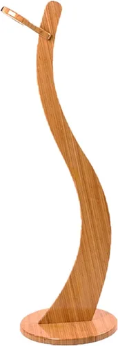 Vista 3 de Miwayer Soporte de guitarra hecho a mano de bambú real, soportes de piso de bambú sólido para guitarra acústica, clásica, guitarra eléctrica, ukelele